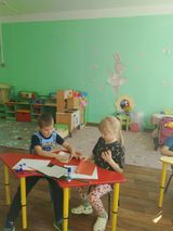 Аппликация "Ваза с ветками"