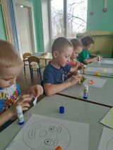 Аппликация "Клоун". Подготовительная группа