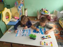 Рисование "Березовая роща" май