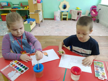 Рисование "Домик для трех поросят"