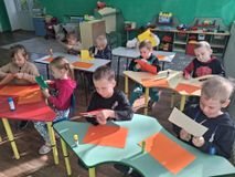 Аппликация "Осенние листья". Старшая группа