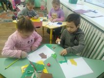 Аппликация по замыслу. Подготовительная группа