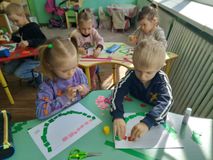Аппликация "Арбуз". Старшая группа