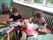 Цветная поляна" рисование 