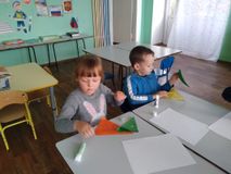 Оригами "Морковка"