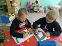 Аппликация "Арбуз". Старшая группа