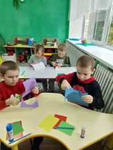 Аппликация "Тарелка с фруктами".