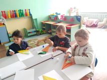 Оригами "Морковка"