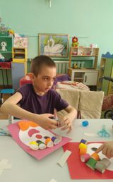 Аппликация "Клоун"
