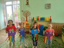 Творческая работа "Тучка и радуга". Младшая группа