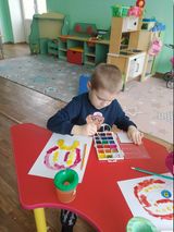 Рисование на тему: "Роспись индюка" (по мотивам дымковской игрушки)
