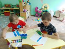 "Березовая роща". Рисование.