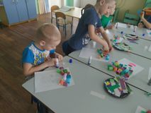 Аппликация "Клоун". Подготовительная группа