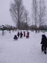 Эстафета с санками