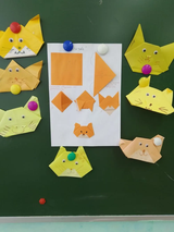 Оригами "Лисичка".🦊