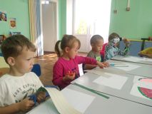 Аппликация "Арбуз". Старшая группа